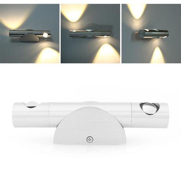 

wall lamp 360 degree rotation lighting 6w led double head living background bedroom bedside lights aisle stairs