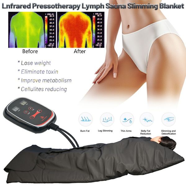 Лимфатический дренажный массаж для похудения машина Одиночная зона Дальнее инфракрасная сауна одеяло для уменьшения веса