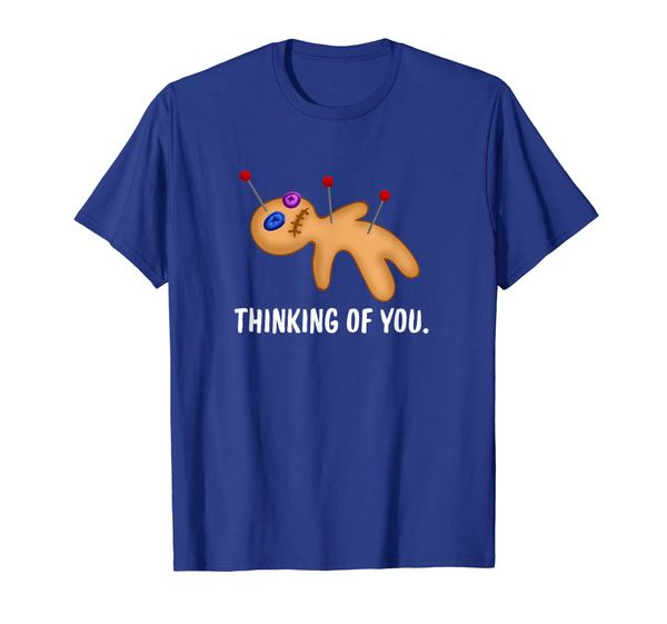 

thinking of you voodoo doll shirt, funny gifts t-shirt, White;black
