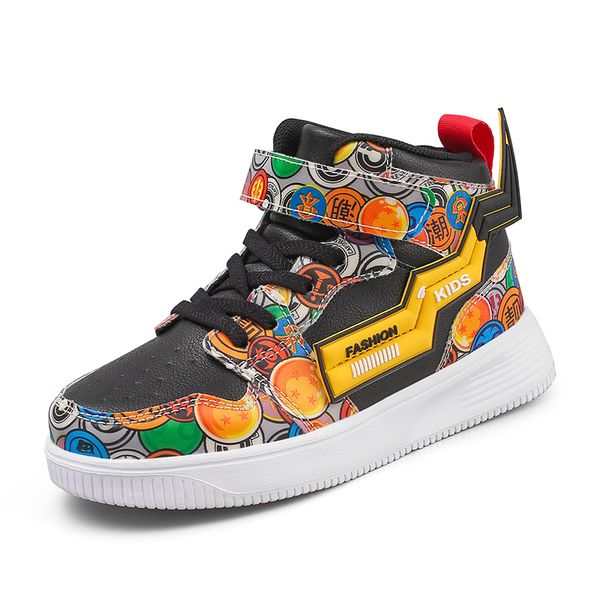 

2021 Children Shoes For Kids Sneakers Boys Casual Shoes Sneakers Sport Basketball Trainers Footwear Mesh Lace-up Running School, Gray