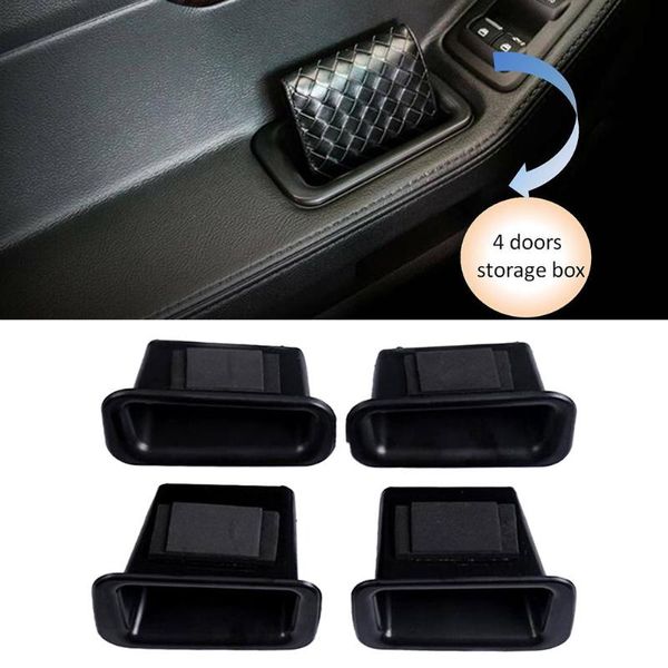 

car organizer for explorer 2011 2012 2013 2014 2021 durable black front & rear armrest door storage box holder