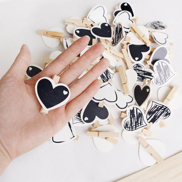 

clothing & wardrobe storage 50pcs 4.5cm size po folder love heart shape note clip