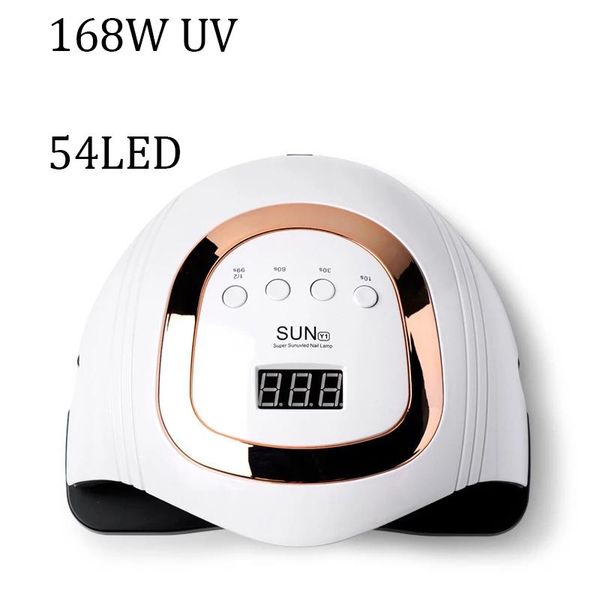 

nail dryers 168w lamp professional quick-dry gel dryer sun y1 54 led uv for all auto manicure beaty tools