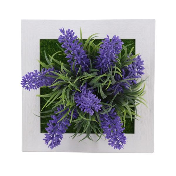

6x6 inch artificial flower plant po display frame wall hanging planter indoor vertical for home office art decoration decorative flowers & w