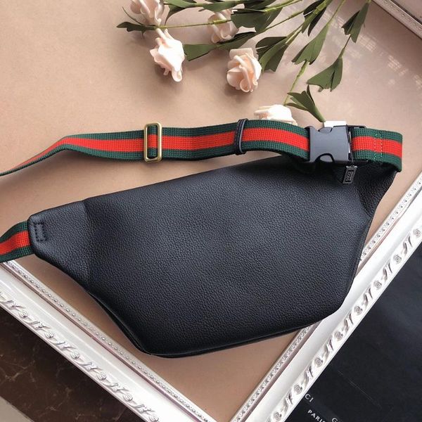 

retro waist bag soft leather feels good black fanny pack cross body bags