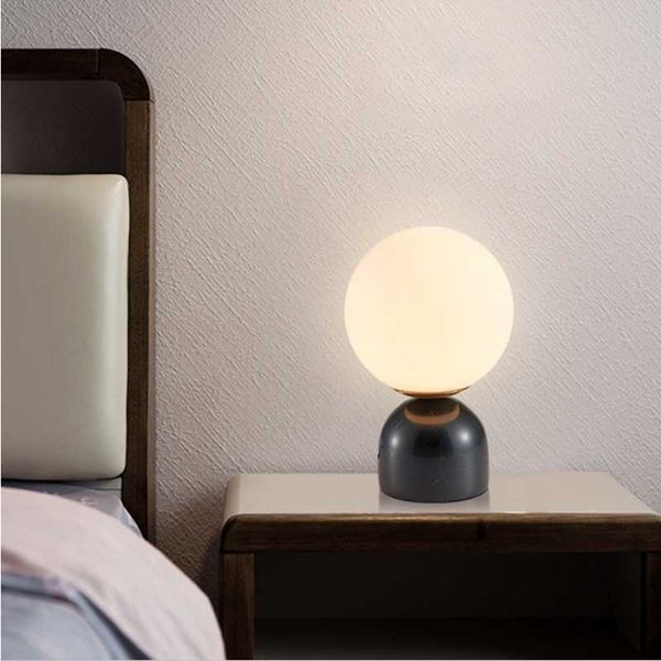 

table lamps nordic creative fashion marble living room lamp modern minimalist bedroom bedside study glass