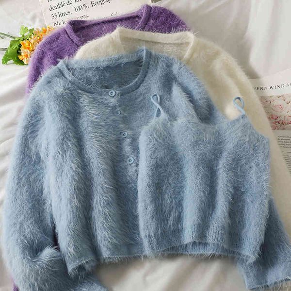 

women's sweaters cardigan spring jacket women's knitted sweater sweet all-match soft and waxy short female trend 9g1n, White;black