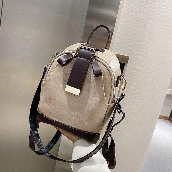 

backpack yaoku shoulder bag female 2021 --style college wind student school casual fashion women's soft leather