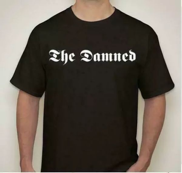 

The Damned Punk rock hardcore thrash band T shirt tee music, White;black