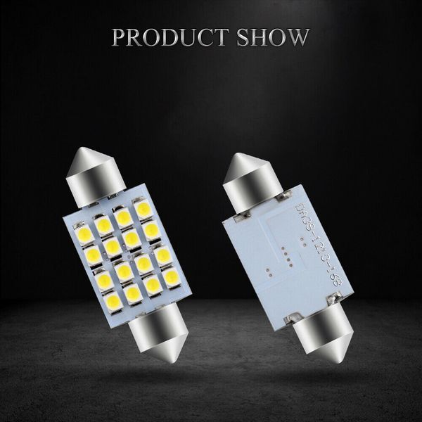 

39mm 1210 led festoon dome c5w car interior reading light bulbs 12v white