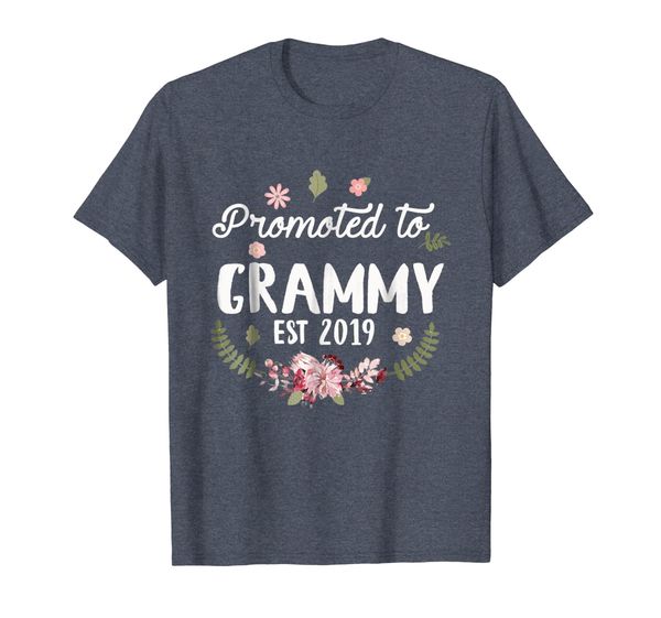 

promoted to grammy est 2019 mother's day t-shirt, White;black