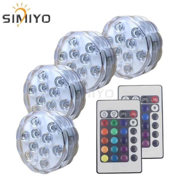 

push fish tank pool remote control diving candle lamp led simulation