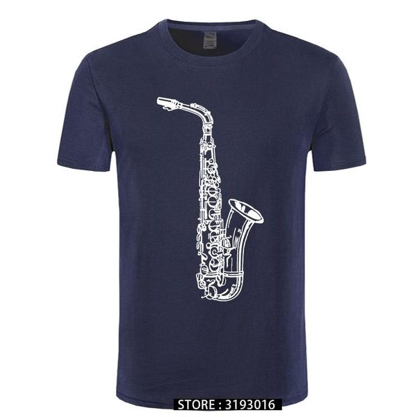 

men's t-shirts gold saxophone jazz music tees funny oversized t-shirt japanese clothes streetwear t shirts for men 3d print, White;black