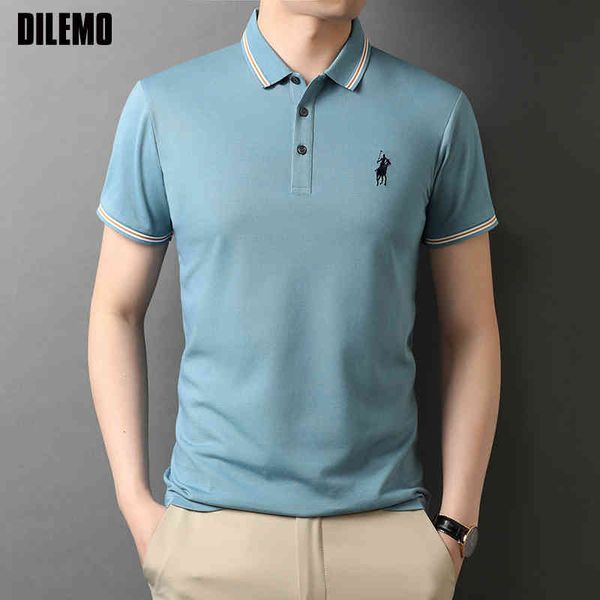 

men's round neck short sve polo shirt, casual t-shirt, fashion, high-end brand , summer, White;black