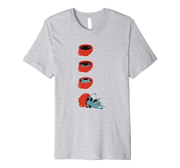 

Cats In Black Coffee Cup Funny Cat Lover Gift Premium T-Shirt, Mainly pictures