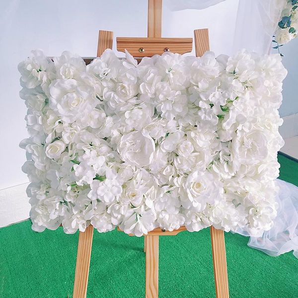 

decorative flowers & wreaths artificial silk rose butterfly orchid flower wall wedding background peony phalaenopsis road lead el decor