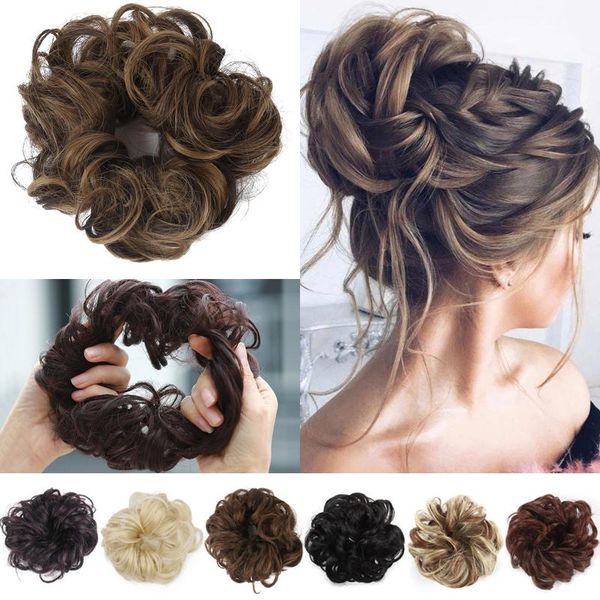

neck ties 1pc women's fashion hair scrunchies headwear elastic rubber band accessories headbands for women 18 colors, Blue;purple