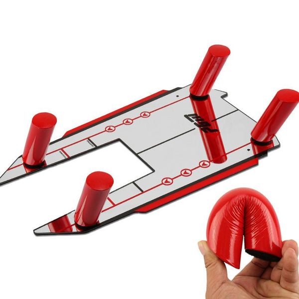 

golf training aids 30.8 x 51cm swing trainer strength speed practice tool putting mirror with 4 red rods alignment aid m2198