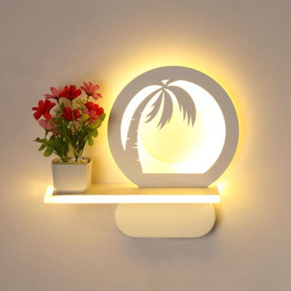 

wall lamp led indoor lighting acrylic light luminaria 110-220v mount luminarias mounted bedside lamps