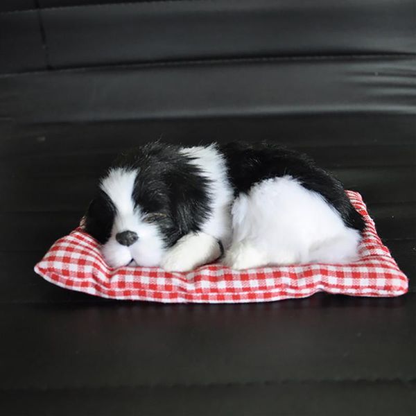 Украшения интерьера симуляция плюшевые собаки картовые орнамент спящий собак игрушка милые аксессуары