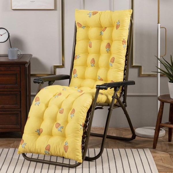 

long cushion recliner chair thicken foldable rocking couch seat pads garden lounger mat cushion/decorative pillow