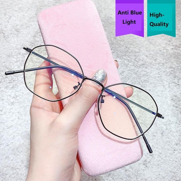 

fashion sunglasses frames computer glasses frame women anti blue light radiation protection eyewear, Black