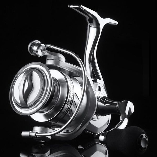 

baitcasting reels all-metal silver freshwater and seawater dual use fishing reel big pulling drag spinning durable carp saltwater
