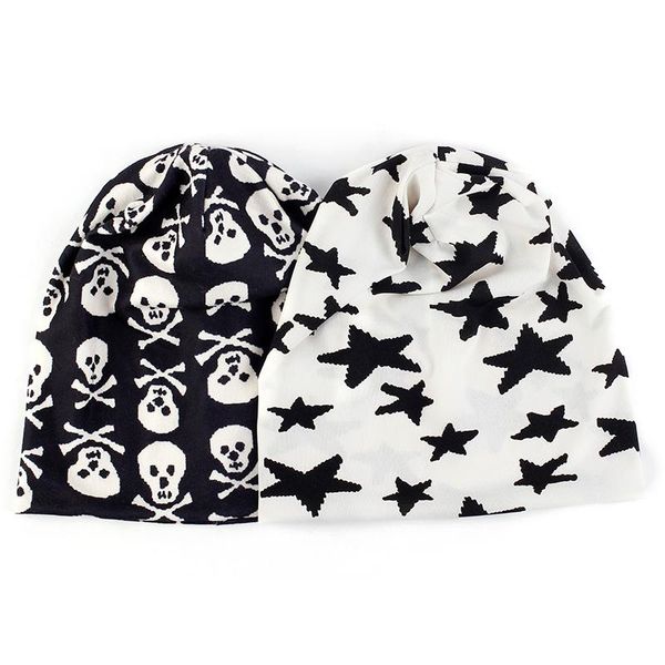 

beanies geebro autumn women knitted elastic men fashion skullies star houndstooth hats casual warm soft bonnet caps