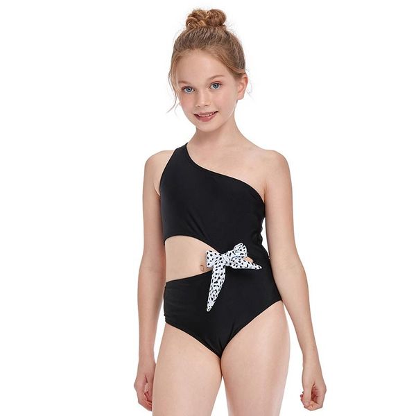 

two-piece suits girls one bathing suit pieces swimwear bow shoulder swimsuit lovely and sweet beachwear swimming lori swimmers