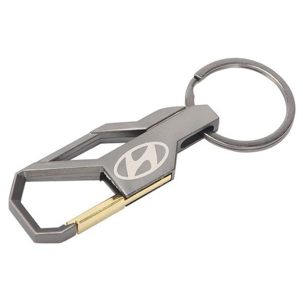 

keychains 3d metal alloy car styling fashion keychain key chain rings for hyundai i10 i30 i20 ix35 ix25 sonata accent tucson elantra, Silver