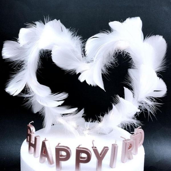 

other festive & party supplies feather cake er decoration for birthday wedding use