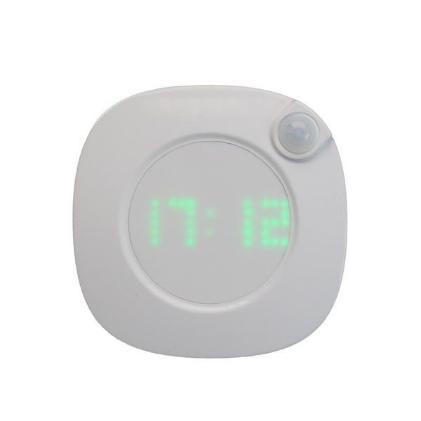 

night lights digital led children light motion sensor wall battery time clock wc home toilet bedroom lamp with magnet