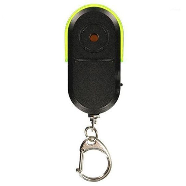 

activity trackers wireless keychain led light whistle sound abs anti-lost alarm battery operated locator mini portable key finder1