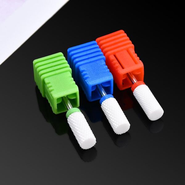 

nail art equipment 3color choices electric drill ceramic polishing head bit grinding accessories kit, Silver