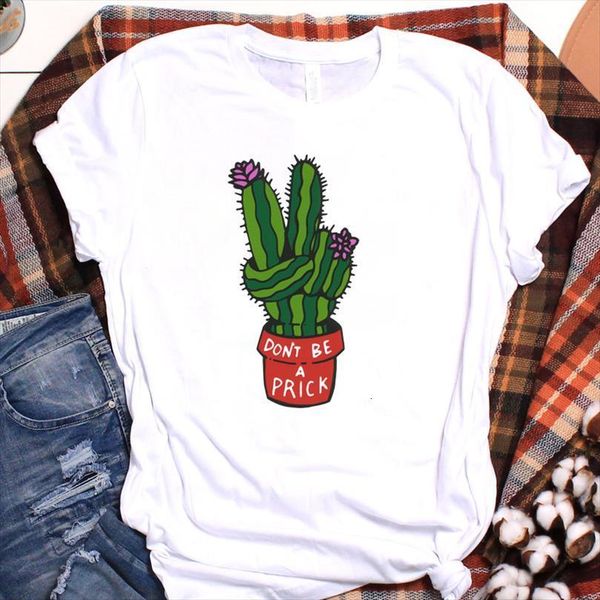 

men cactus flower hand t shirts mens cartoon floral print ladies graphic clothes tee female shirt clothing, White;black