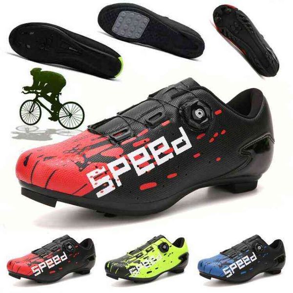 

3001 men's and women's riding shoes highway mountain lock lockless bicycle power assisted, Black