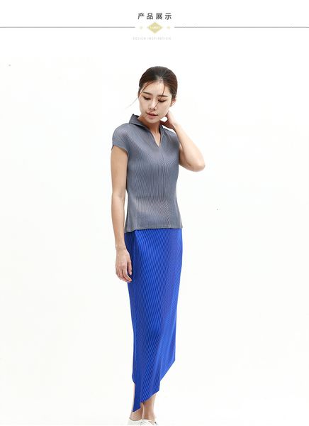 

dress s miyake fold fashion plissada skirt stock, Black;gray