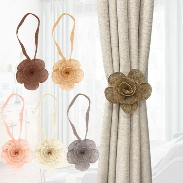 

other home decor 1pc curtain tie fashion punch magnet flower easy use tieback