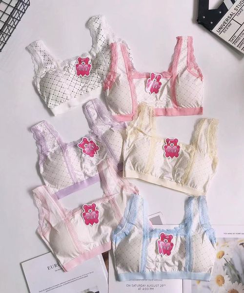 

girl's underwear development period small vest wrapped in students', Black;white