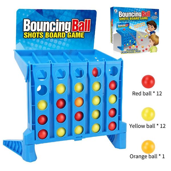 

party favor children's fun four ball three-dimensional gobang parent-child interaction puzzle competitive throwing jump table game