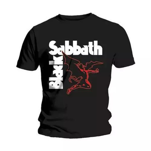 

official black sabbath t shirt creature black mens classic rock metal band tee, White;black