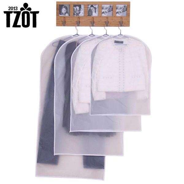 

storage bags tzot 2013 transparent dustproof bag cover for cloth dress garment suit protector four size choose -ft
