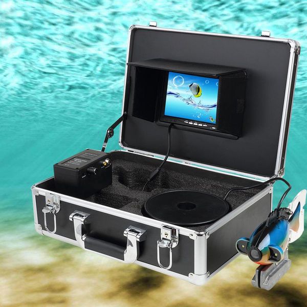 

cameras 20m cable waterproof fish finder 7" tft lcd monitor underwater fishing video camera system hd with dvr function 2 leds