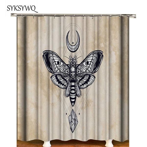 

butterfly shower curtain bohemian punk waterproof polyester bathroom curtains
