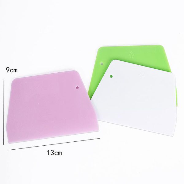 

baking tools plastic scraper trapezoidal plane trumpet cream cake dough & pastry