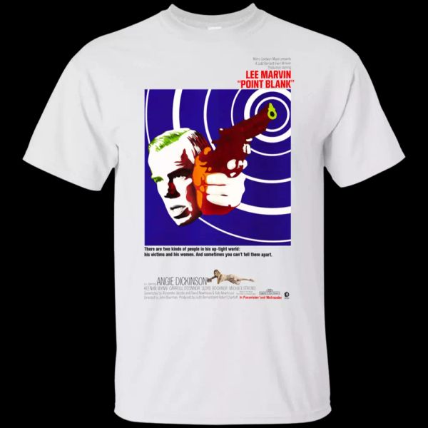 

point blank, lee marvin, retro, 1970's, movie, t-shirt, White;black