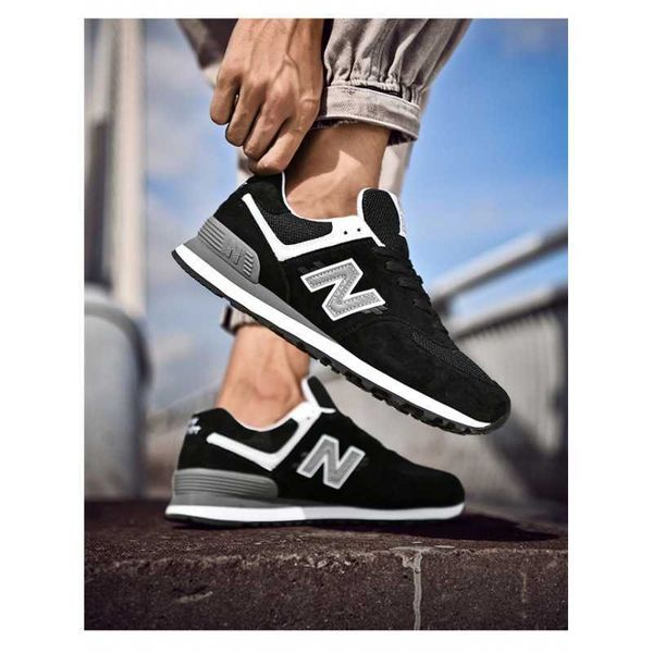 

running students 21 spring and autumn bain cool men's sho 574 leather leisure couple