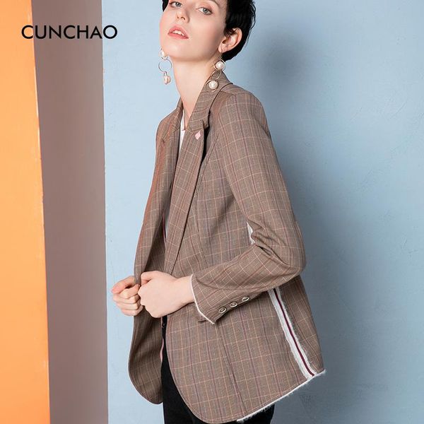 

women's suits & blazers cunchao fashion original single suit, White;black