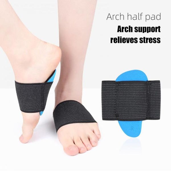

2pcs eva sport foot pads arch support cushion shoe insole corrector ankle, Blue;black