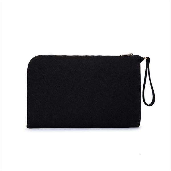 

a4 file storage clutch canvas cosmetic bag simple literary zipper large capacity